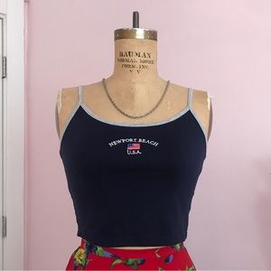 90’s Style Newport Beach Spaghetti Strap Top from Shein